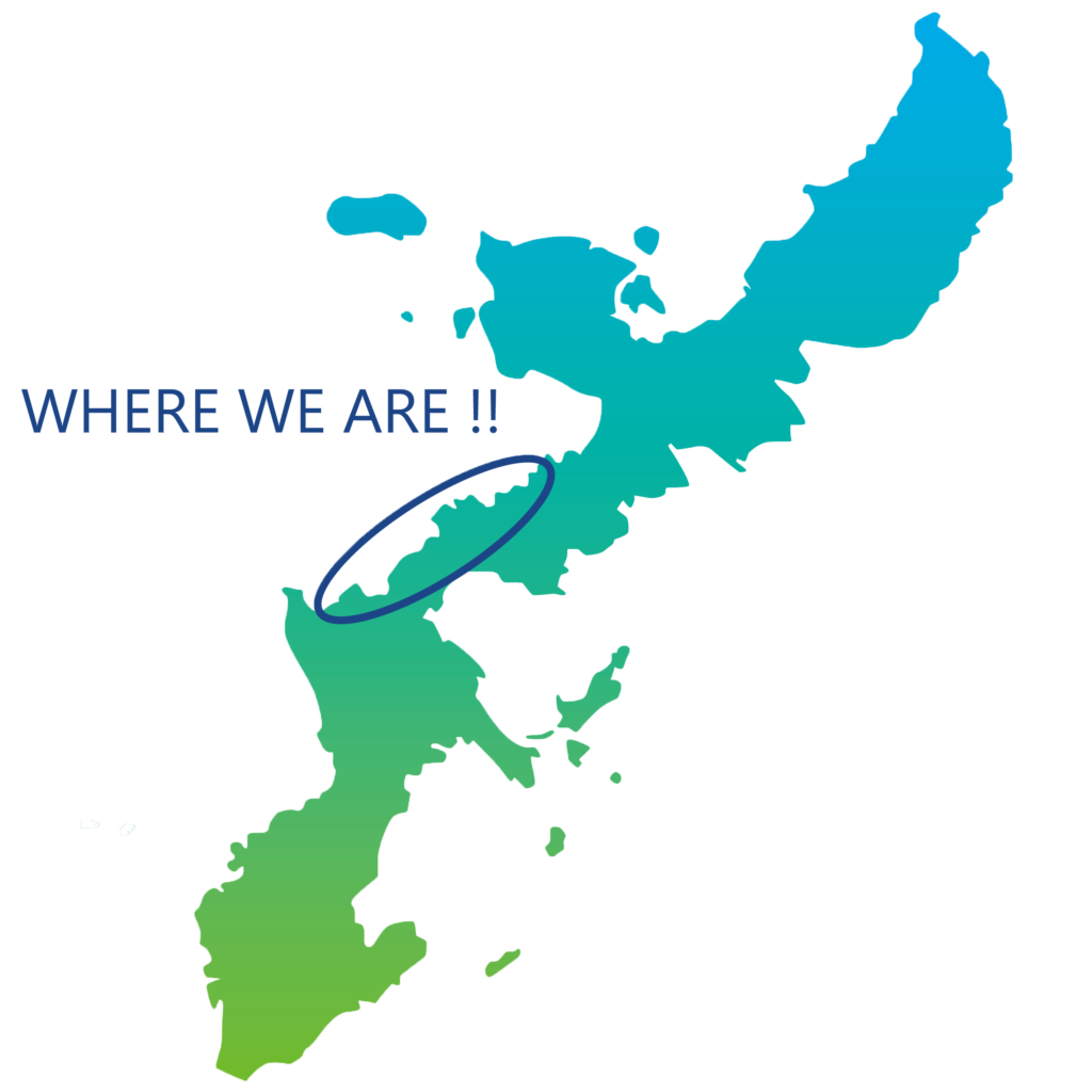 沖縄県における恩納村の位置